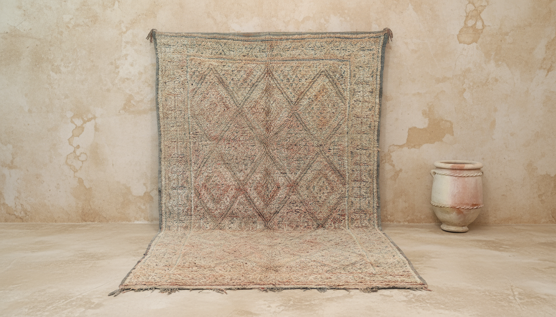 Vintage 1970s Beni M'Guild Rug, 340 x 190 cm, V-211 – KENZA & CO