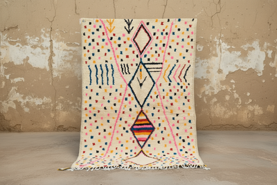 Handgjord Azilalmatta, 250 x 150 cm, AZO-558