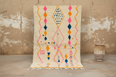 Handgjord Azilalmatta, 250 x 145 cm, AZO-559
