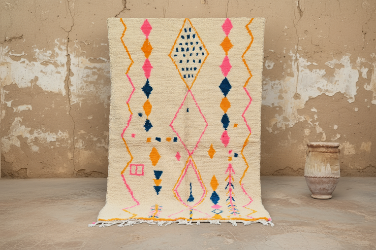 Handgjord Azilalmatta, 250 x 145 cm, AZO-559