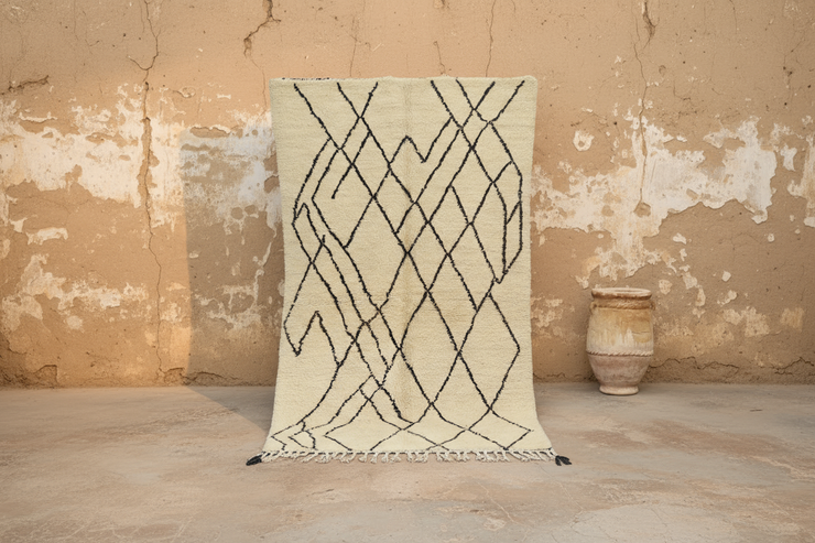 Beni Ouarain Rug, 235 x 140 cm, AZO-612