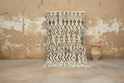 Beni Ouarain Rug, 220 x 145 cm, AZO-615