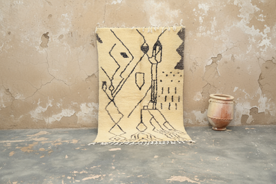 Beni Ouarain Rug, 240 x 150 cm, AZO-624
