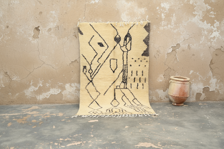 Beni Ouarain Rug, 240 x 150 cm, AZO-624