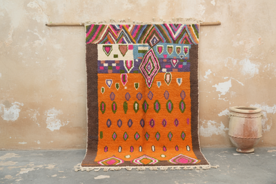 Handgemaakte Azilal Tapijt, 255 x 160 cm, AZO-661