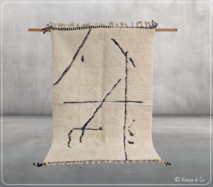 Beni Ouarain Rug, 250 x 155 cm || 8,2 x 5,09 feet, MS-368