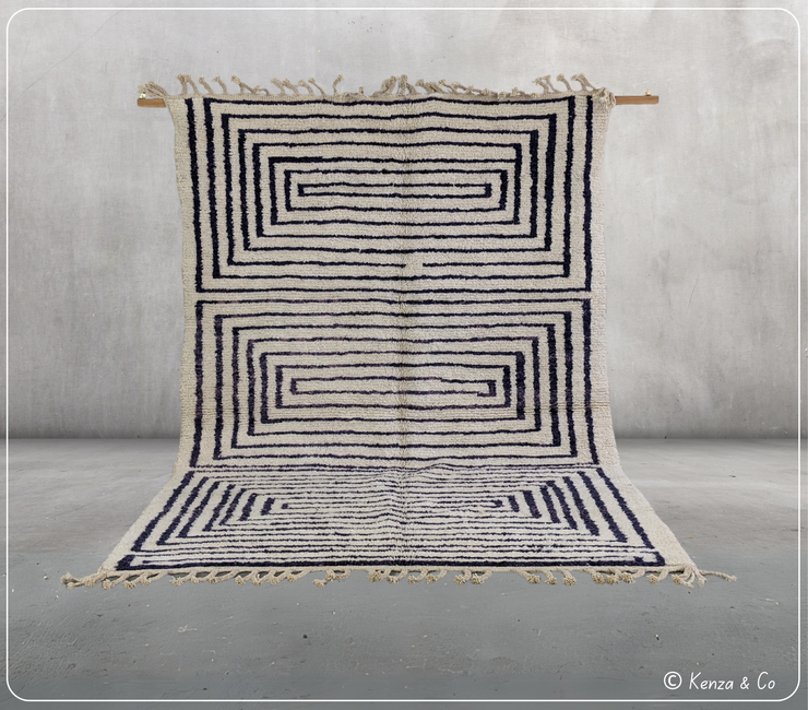 LARGE Beni Ouarain Rug, 315 x 215 cm || 10,33 x 7,05 feet, G-395