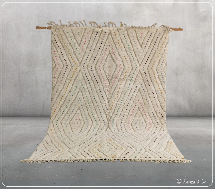 LARGE Beni Ouarain Rug, 300 x 200 cm || 9,84 x 6,56 feet, G-376