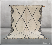 LARGE Beni Ouarain Rug, 290 x 205 cm || 9,51 x 6,73 feet, G-343