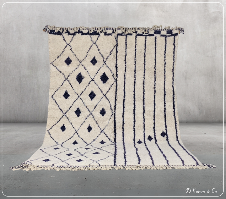 LARGE Beni Ouarain Rug, 295 x 210 cm || 9,68 x 6,89 feet, G-281