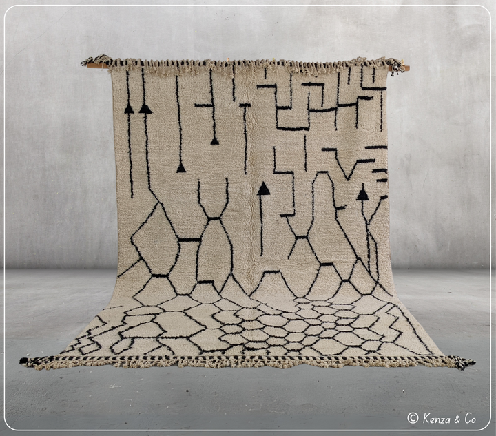 Grand tapis Beni Ouarain, 320 x 215 cm || 10,5 x 7,05 pieds, G-378