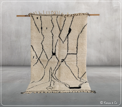 Beni Ouarain Rug, 250 x 150 cm || 8,2 x 4,92 feet, MS-372