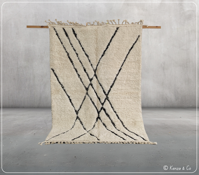 Beni Ouarain Rug, 240 x 160 cm || 7,87 x 5,25 feet, MS-375