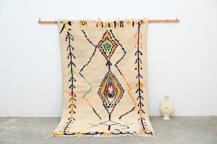 Handgefertigter Azilal-Teppich, 250 x 150 cm, AZO-452