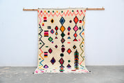 Alfombra Azilal hecha a mano, 240 x 145 cm, AZO-482