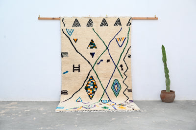 Tapis Azilal fait main, 250 x 141 cm, AZO-485