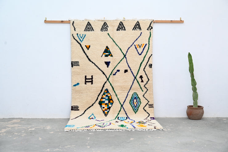 Tapis Azilal fait main, 250 x 141 cm, AZO-485