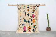 Käsintehty Azilal-matto, 225 x 140 cm, AZO-492