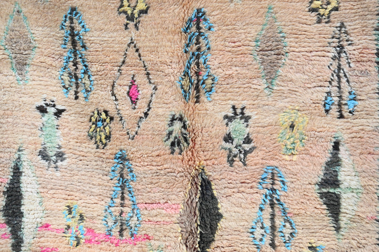 Vintage 1970s Handwoven Boujaad Rug, 350 x 135 cm, V-149