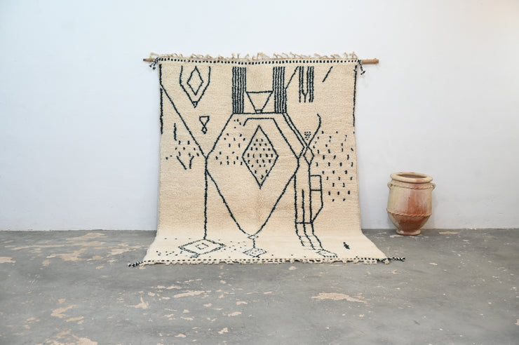 STOR Beni Ouarain Tæppe, 290 x 210 cm, GO-815