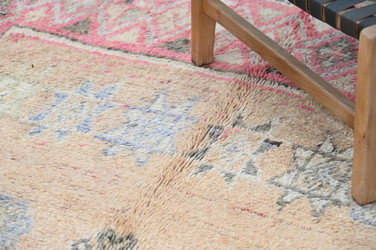 Vintage 1970s Handwoven Boujaad Rug, 385 x 150 cm, V-151