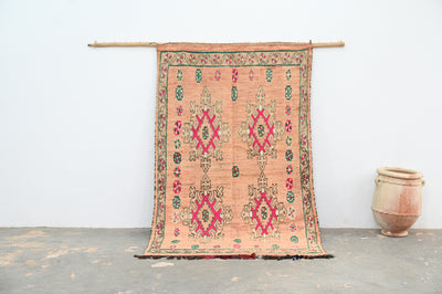 Vintage 1970s Handwoven Boujaad Rug, 240 x 155 cm, V-152