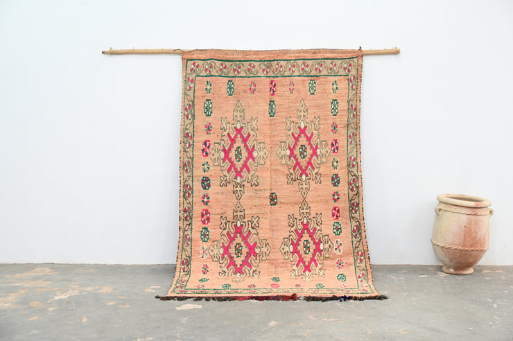 Vintage 1970s Handwoven Boujaad Rug, 240 x 155 cm, V-152