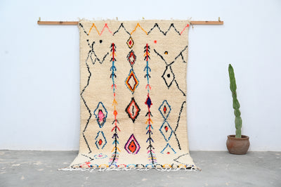 Tapis Azilal fait main, 260 x 145 cm, AZO-496