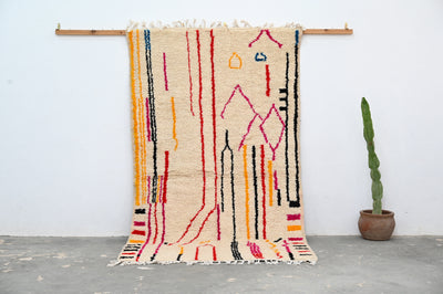 Tapis Azilal fait main, 255 x 145 cm, AZO-502