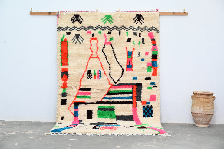 Handmade Azilal Rug, 235 x 160 cm, AZO-507
