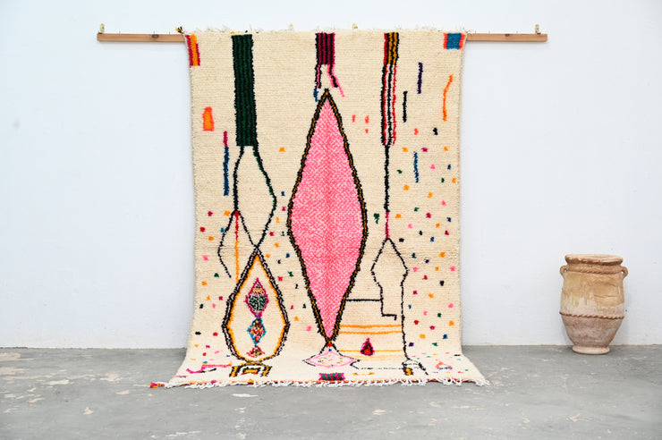 Tapis Azilal fait main, 245 x 145 cm, AZO-517