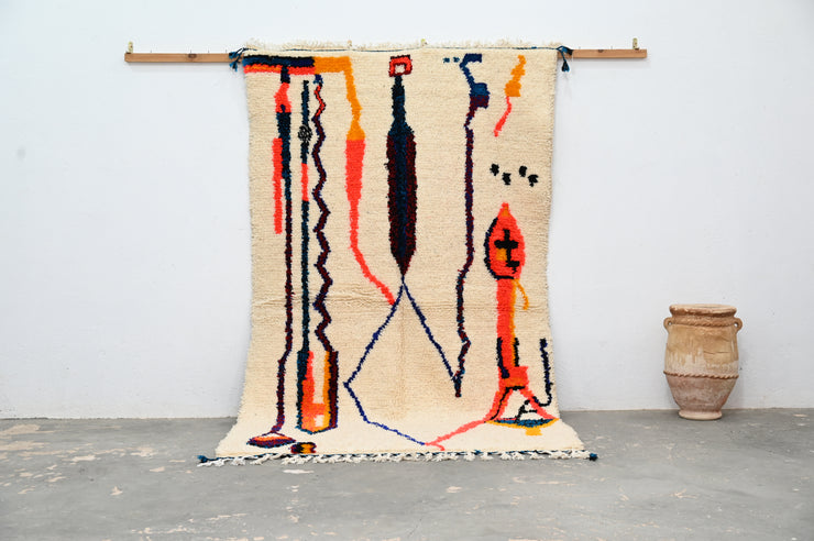 Tapis Azilal fait main, 250 x 145 cm, AZO-523