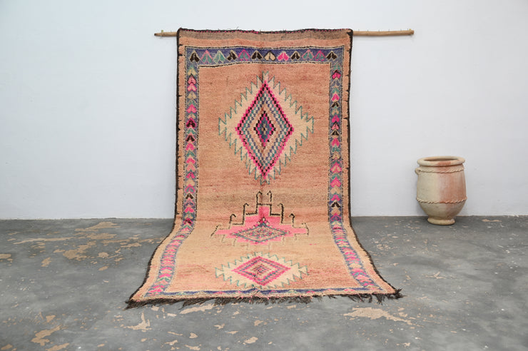 Vintage 1970s Handwoven Boujaad Rug, 355 x 200 cm, V-124