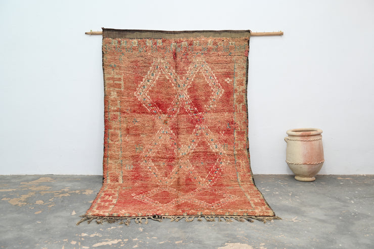 Vintage 1970s Handwoven Boujaad Rug, 295 x 180 cm, V-135