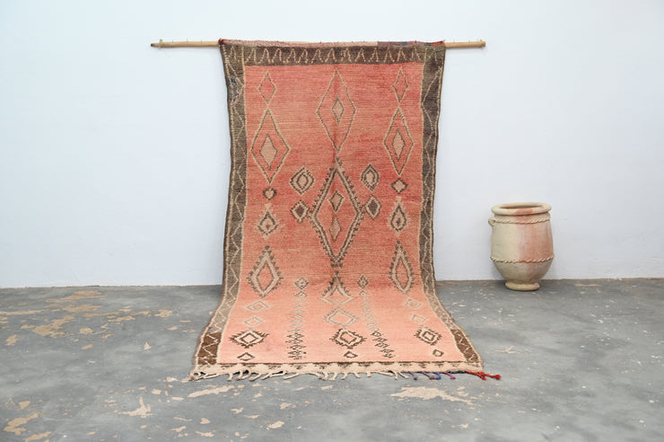 Vintage 1970s Handwoven Boujaad Rug, 340 x 150 cm, V-139