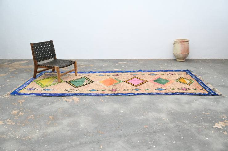 Vintage 1970s Handwoven Boujaad Rug, 355 x 150 cm, V-141
