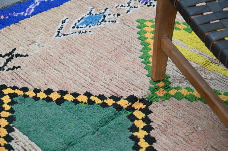 Vintage 1970s Handwoven Boujaad Rug, 355 x 150 cm, V-141