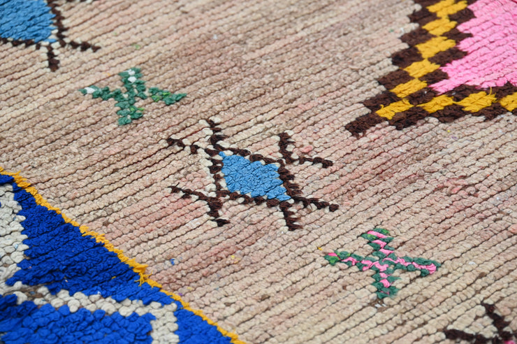 Vintage 1970s Handwoven Boujaad Rug, 355 x 150 cm, V-141