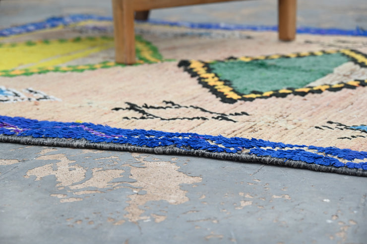 Vintage 1970s Handwoven Boujaad Rug, 355 x 150 cm, V-141