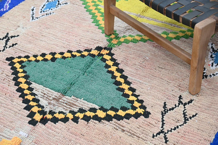 Vintage 1970s Handwoven Boujaad Rug, 355 x 150 cm, V-141
