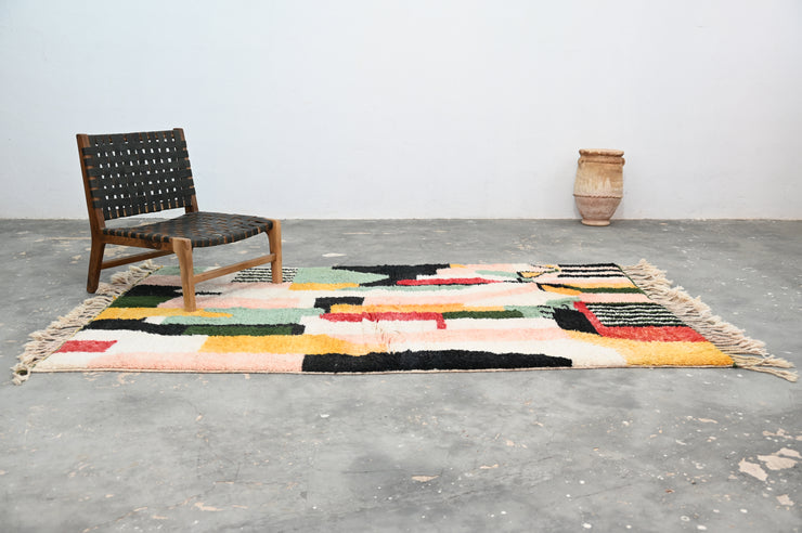 Handgjord Azilal-matta, 250 x 150 cm, AZO-541