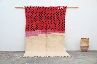 Handgjord Azilalmatta, 245 x 150 cm, AZO-543