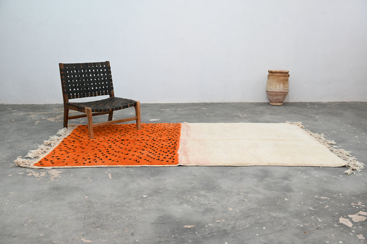 Handgjord Azilal-matta, 255 x 145 cm, AZO-545