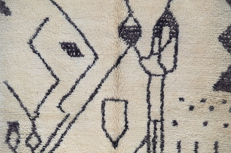 Beni Ouarain Rug, 240 x 150 cm, AZO-624