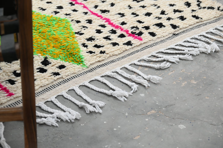 Handgjord Azilal-matta, 255 x 145 cm, AZO-564