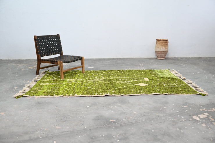 Handgjord Azilal-matta, 245 x 155 cm, AZO-566