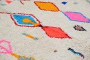 Handgjord Azilal-matta, 245 x 145 cm, AZO-569