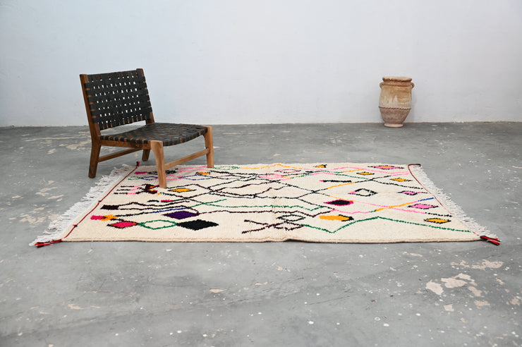 Handmade Azilal Rug, 215 x 145 cm, AZO-571