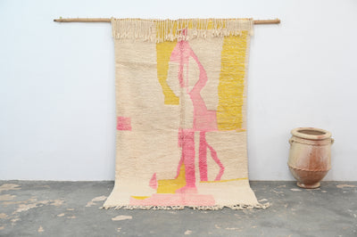 Handgjord Azilalmatta, 250 x 145 cm, AZO-677