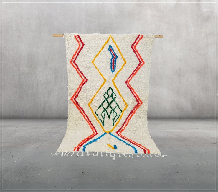 Handmade Azilal Rug, 245 x 150 cm || 8,04 x 4,92 feet,  AZ-154